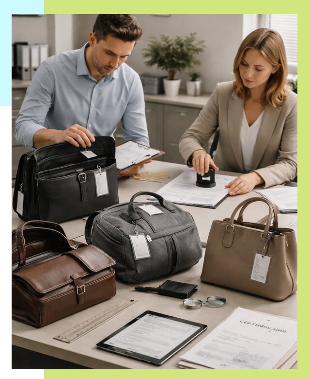 Сертификация сумок в Заволжье от 7638 руб. | Алешин-Звл