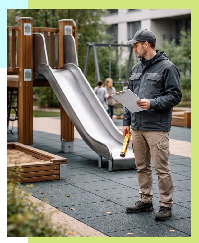 Сертификация детских площадок в Заволжье от 25460 р. | Алешин-Звл