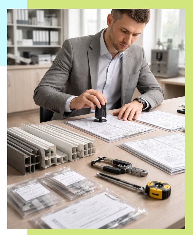 Сертификация ПВХ продукции в Заволжье от 8656 р., Алешин-Звл