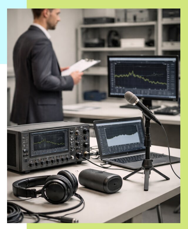 Сертификация аудиотехники в Заволжье от 15276 р., Алешин-Звл