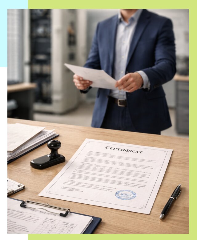 Сертификат на оборудование в Заволжье от 15276 р. | Алешин-Звл