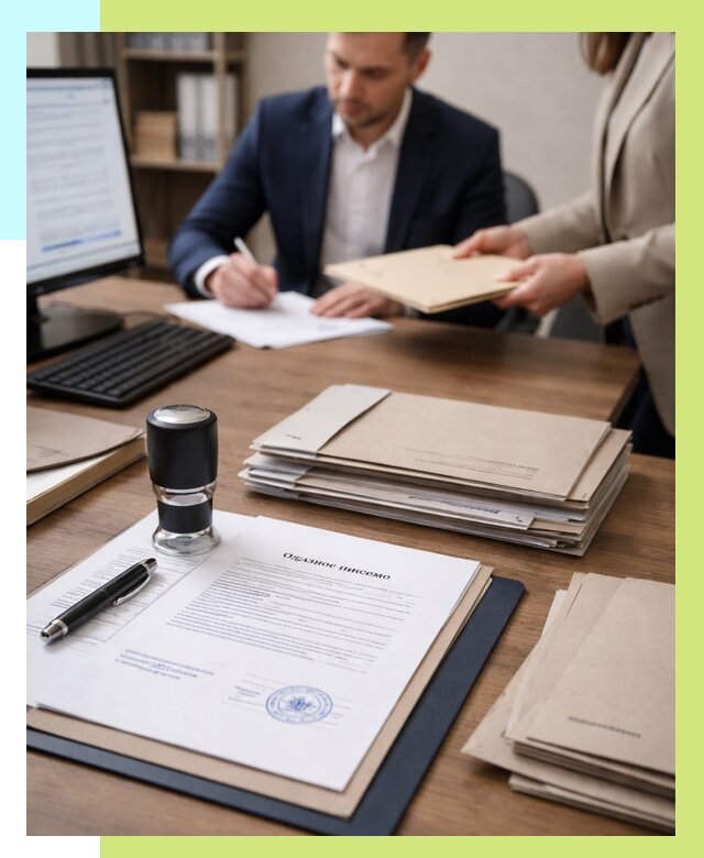 Отказное письмо для таможни в Заволжье от 3055 р, Алешин-Звл