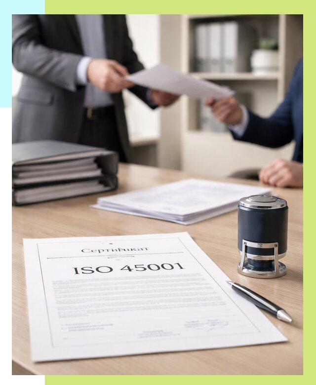 Сертификат ISO 45001 в Заволжье под ключ от 45828 р. | Алешин-Звл
