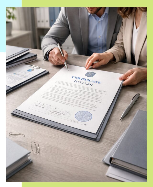 Сертификат ISO 22301 в Заволжье от 45828 р. | Алешин-Звл срочно